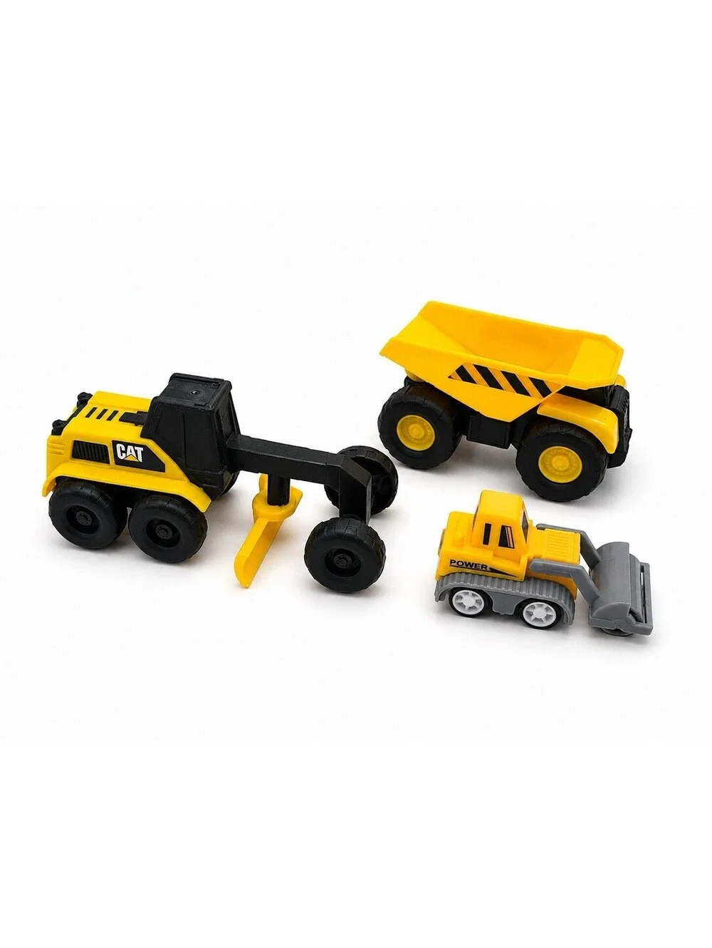 CAT Construction Toy Vehicle Lot Grader Dump Truck Road Roller 3 Piece Set